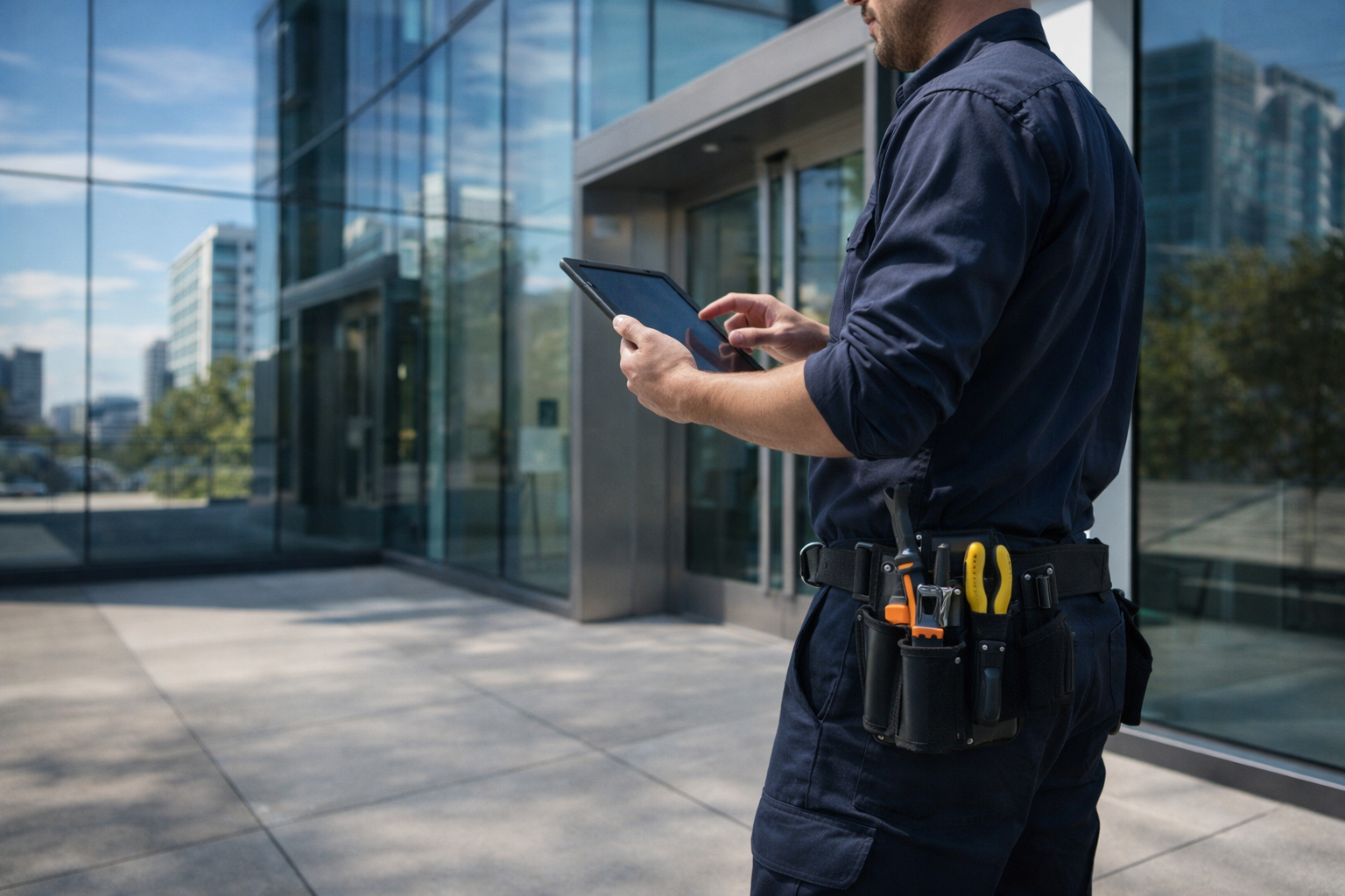 Black Owls technician on site Bay Area