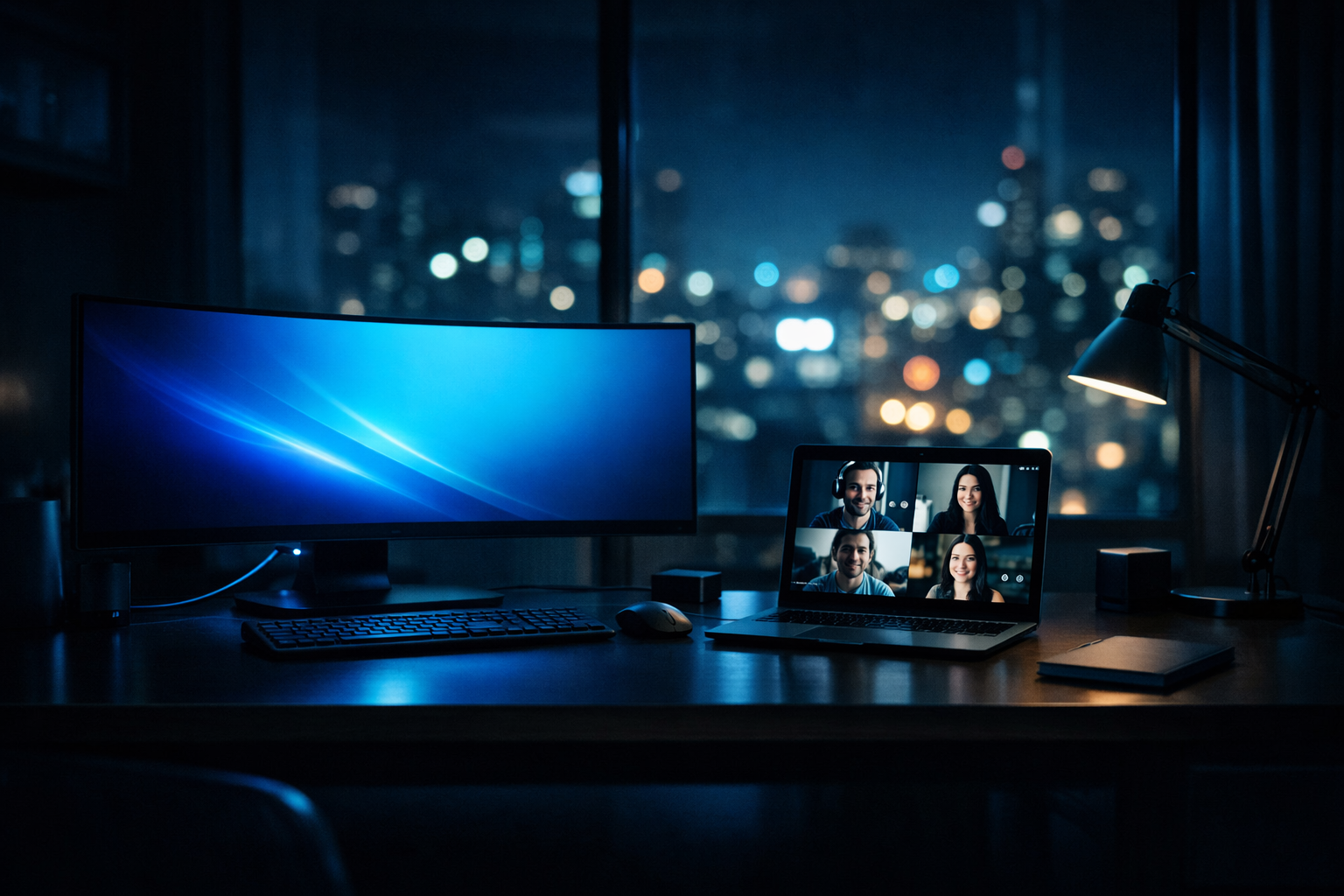 Remote work home office setup