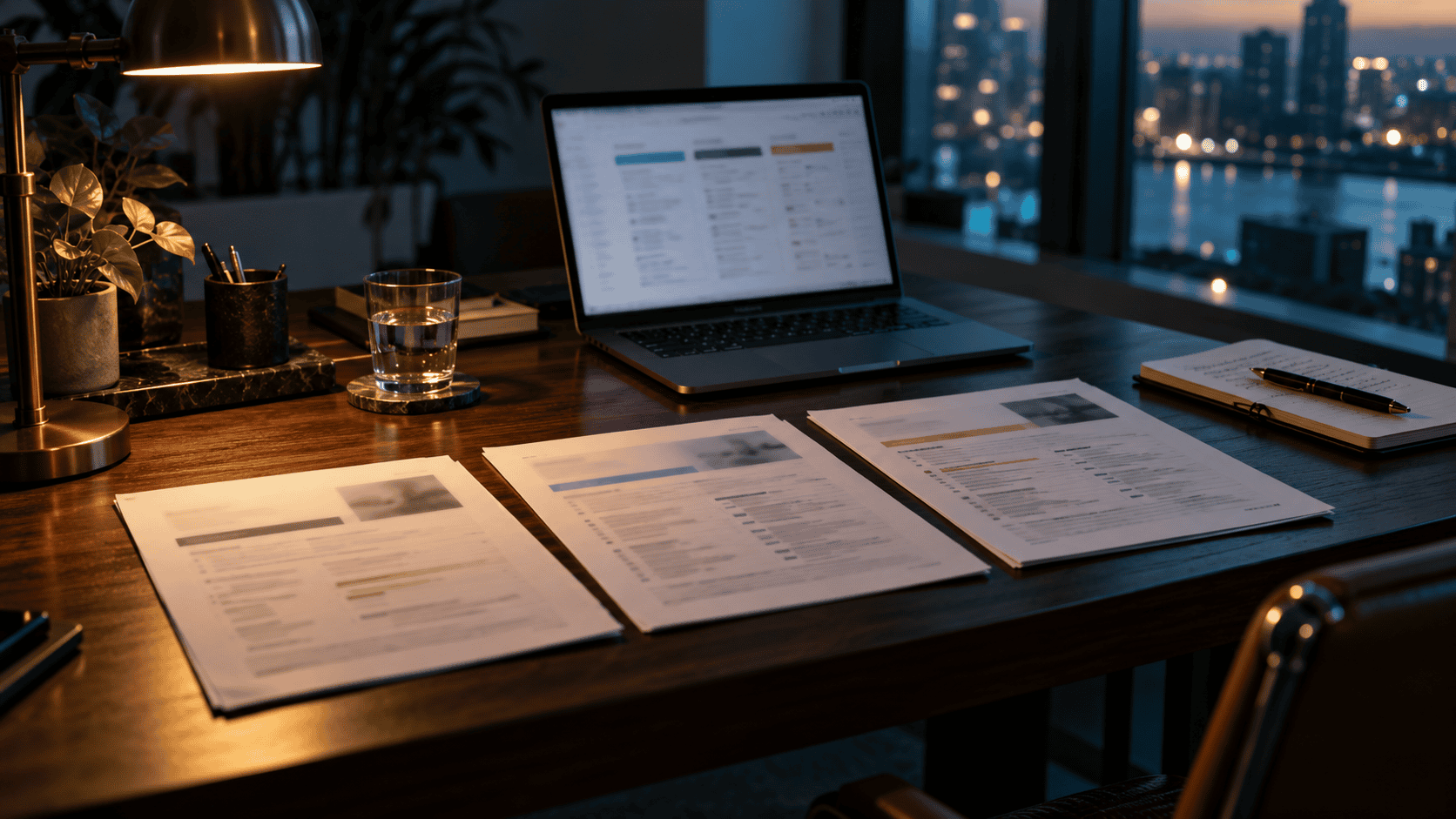Provider proposals laid out side by side on a desk for comparison